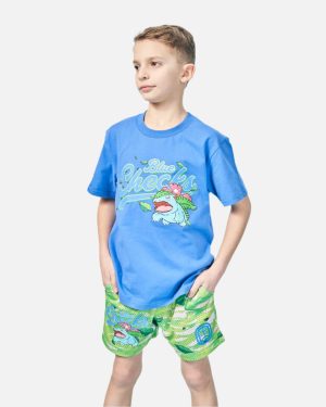 Kids Overtime Elite | Pok??mon Blue Checks Venusaur Shorts