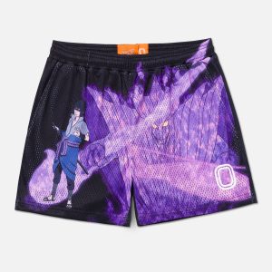 Overtime | Naruto Sasuke Susanoo Mesh Shorts