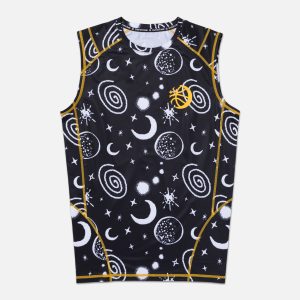 Overtime Valid YNG Galaxy Sleeveless Compression Tee