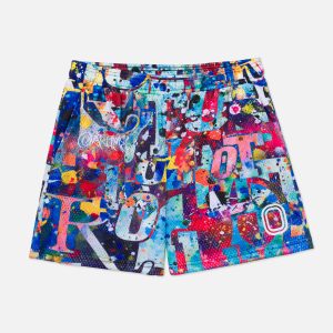Overtime Vandal Paint Mesh Shorts